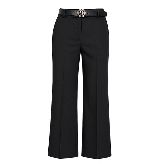 Regular fit black trousers
