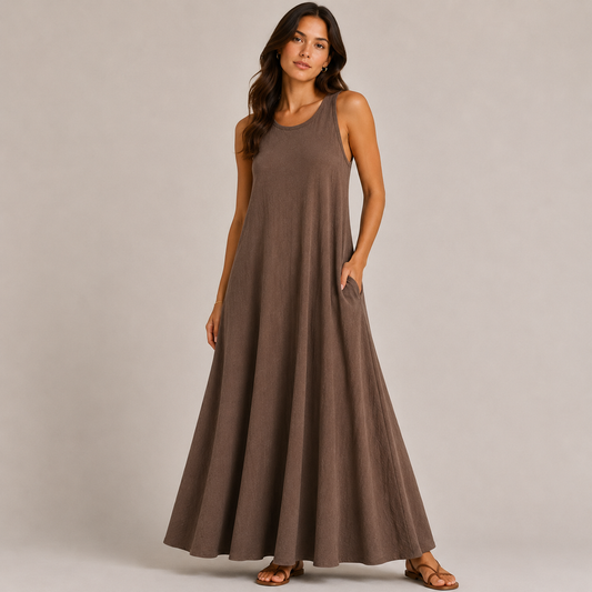 Maxi brown dress 