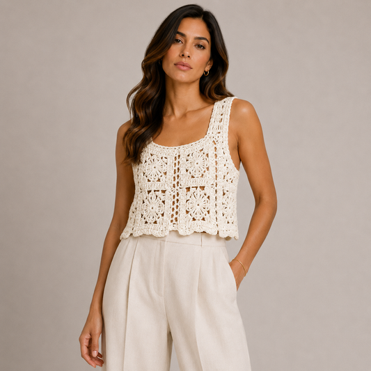 Crochet cropped top 