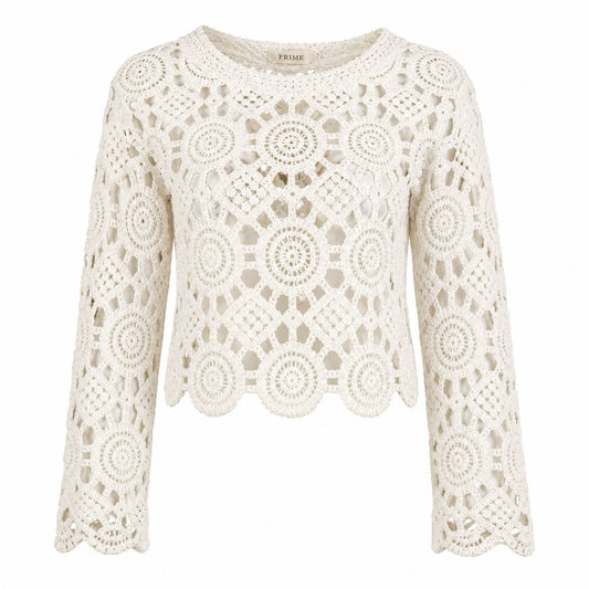 Crochet long sleeves top 