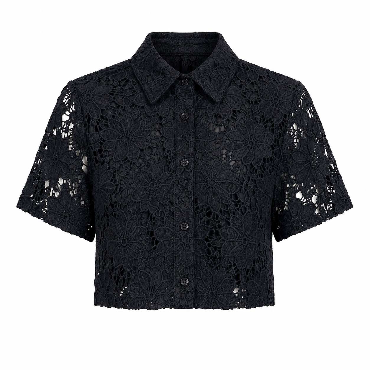 Cropped black shirt 