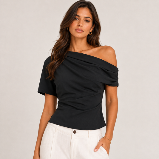 Draped asymmetric top 
