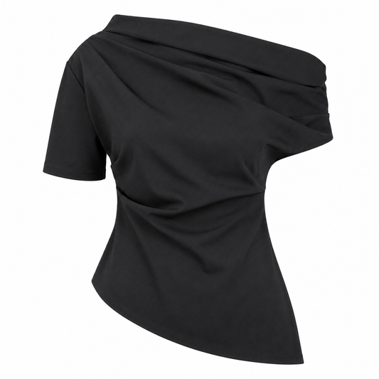 Draped asymmetric top 