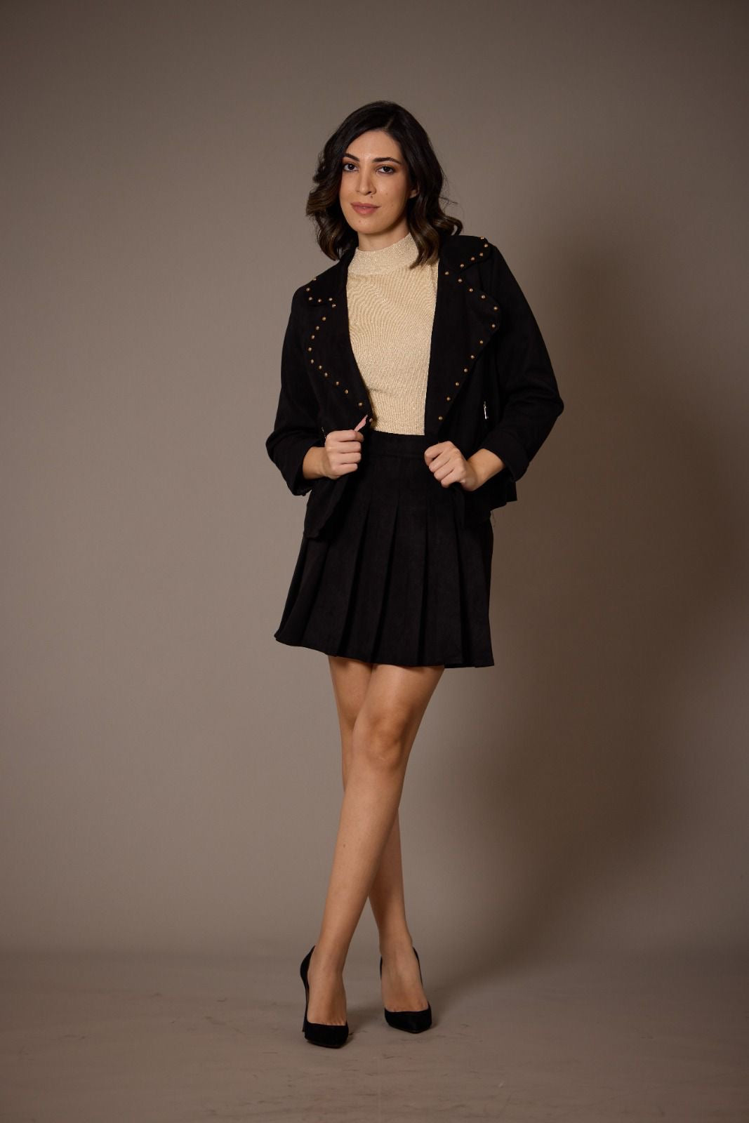 Jacket with gold details