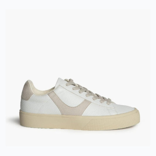 Corina Shoes White leather sneakers with beige details