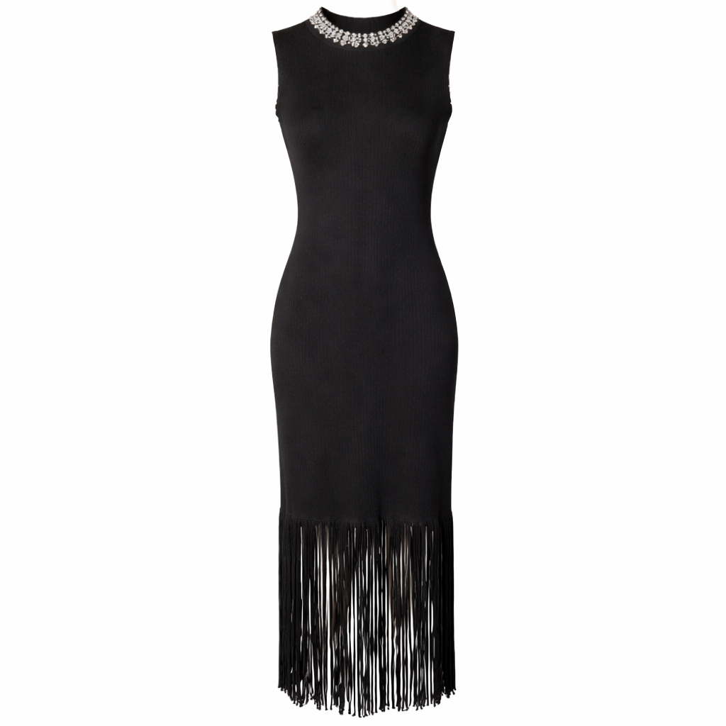 Maxi dress with frills LAMIAR