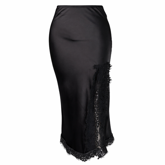 Satin skirt with dentelle LOUIZA FASHION