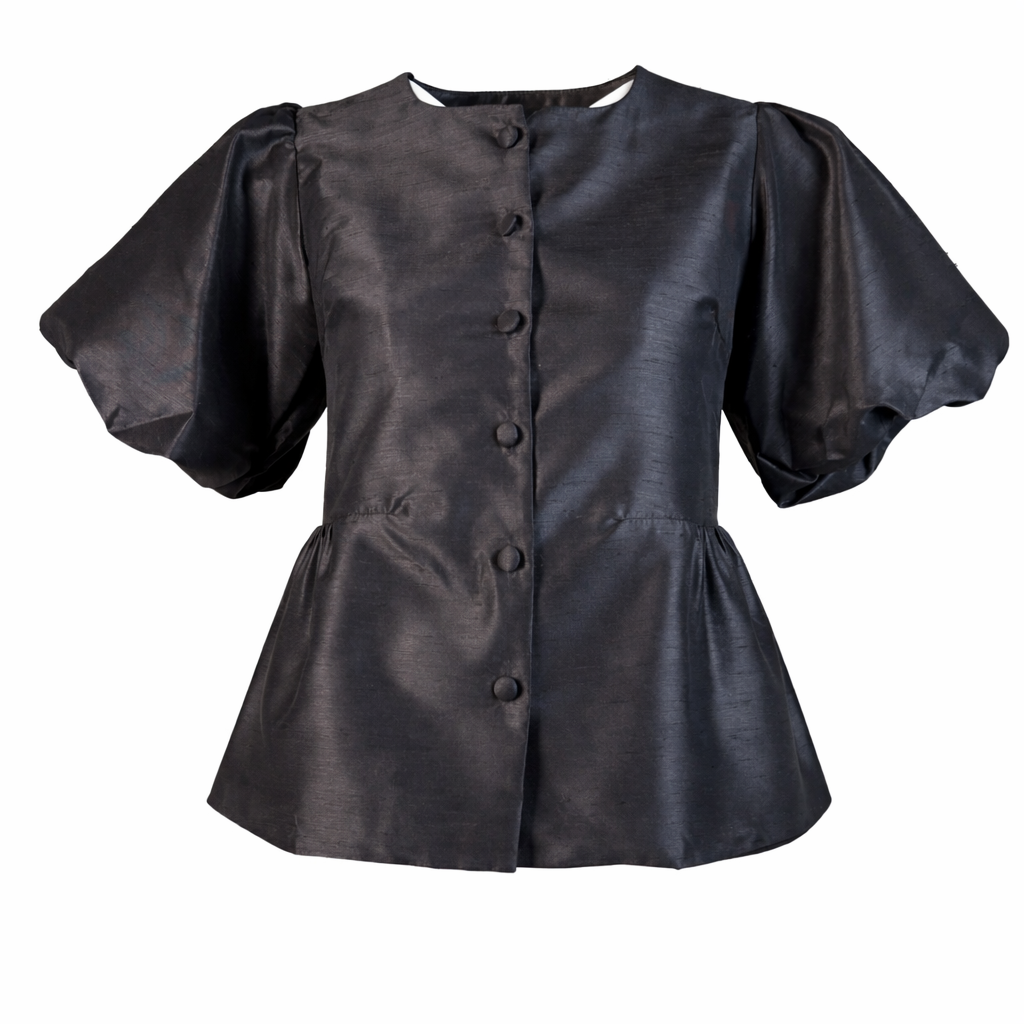 Satin vest - puffy shoulders EIGHT PARIS SAS