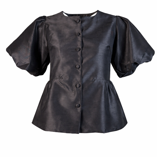Satin vest - puffy shoulders EIGHT PARIS SAS