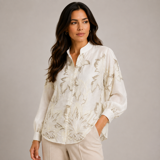 Embroidered white shirt 