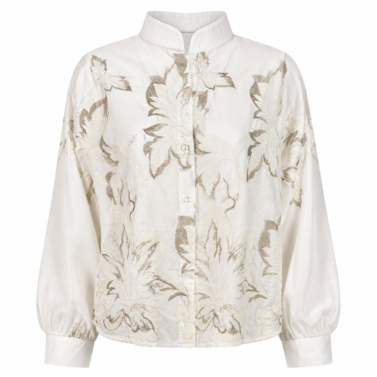 Embroidered white shirt 