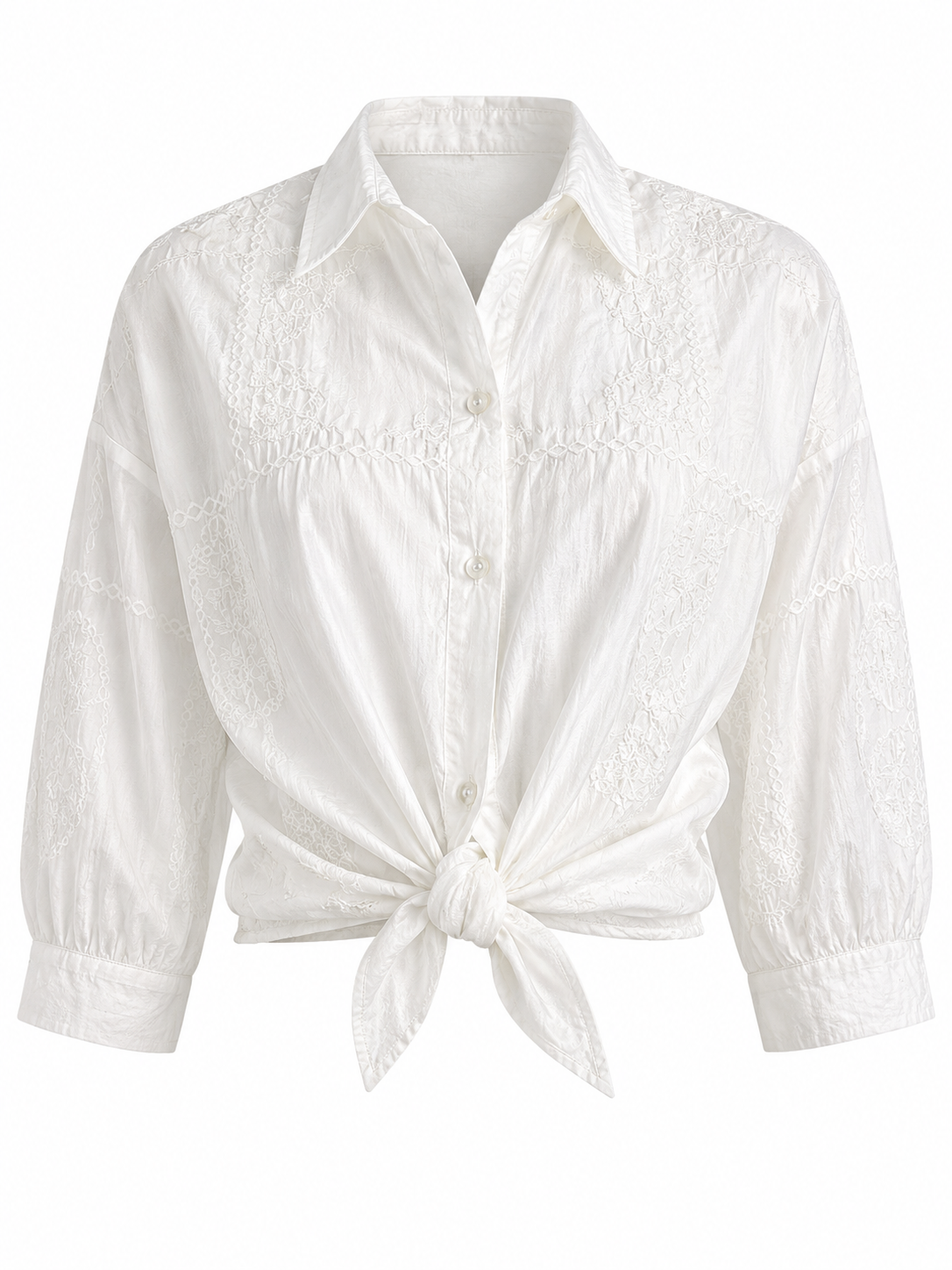 Embroidered white shirt 