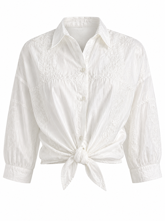 Embroidered white shirt 