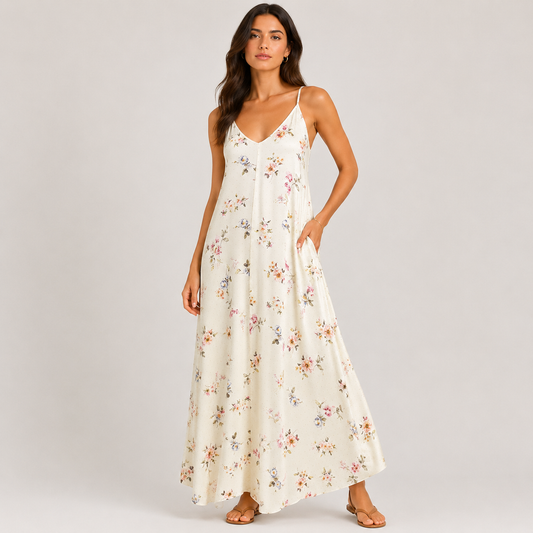 Floral dress Beige 