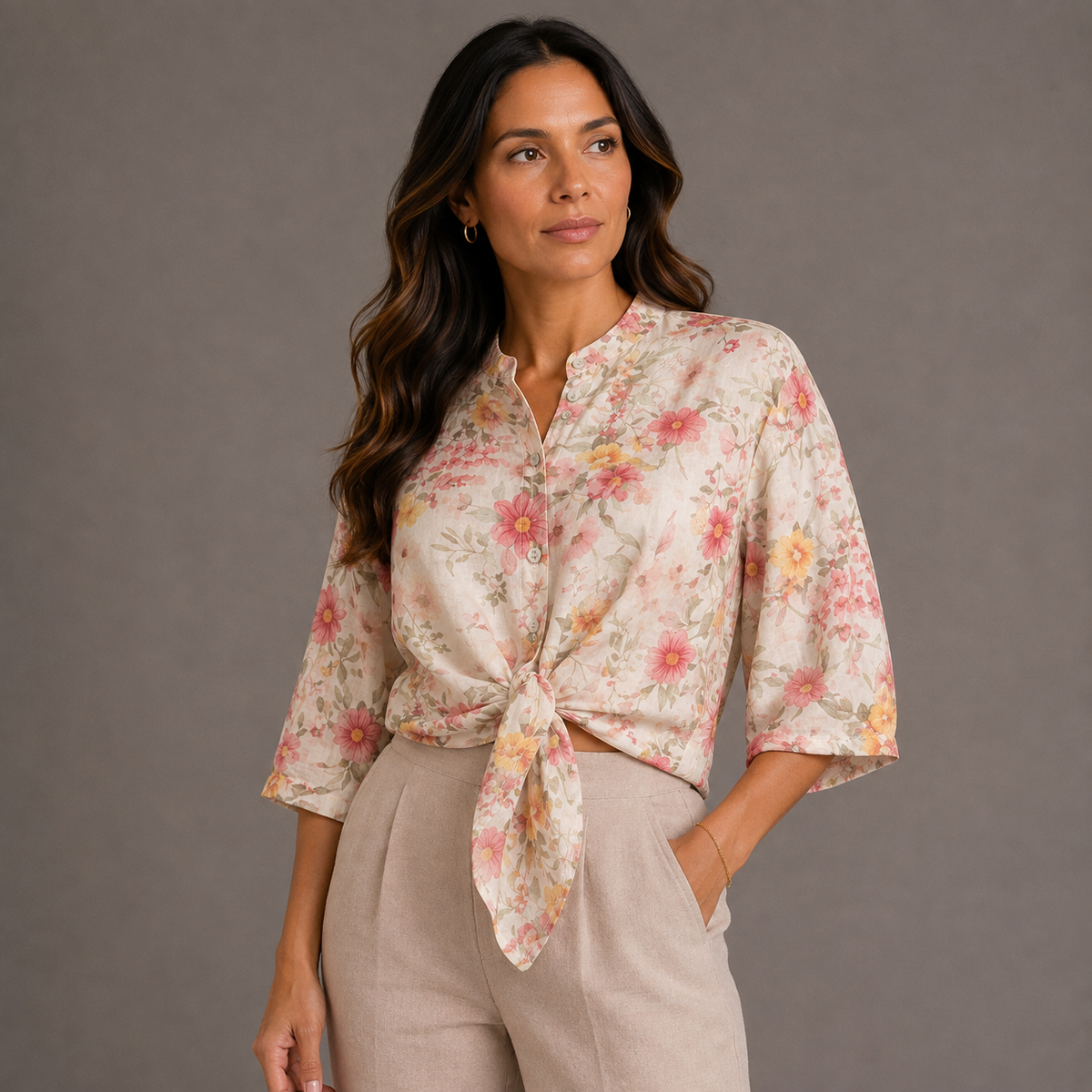 Floral Silk Shirt