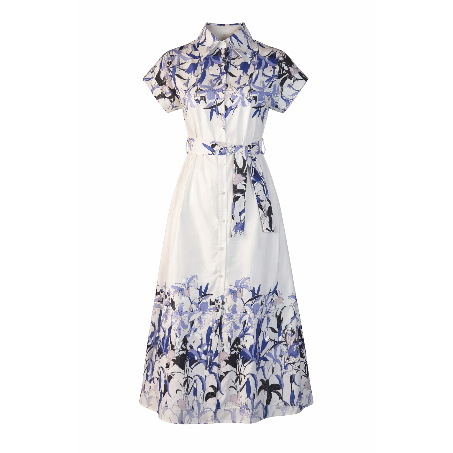 Printed shirt dress GOLD AND GOLD