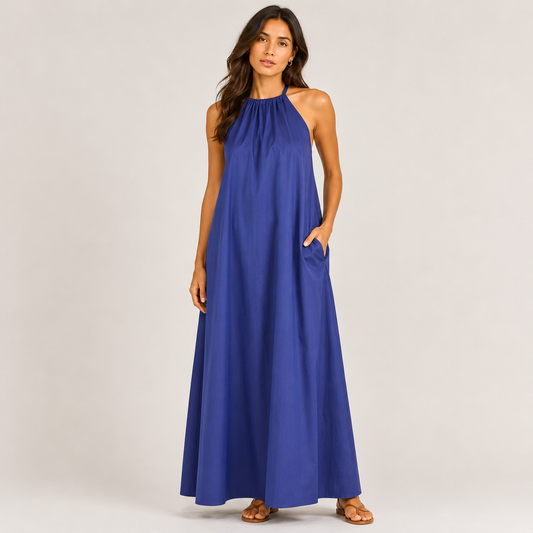 Halter neck dress Navy 