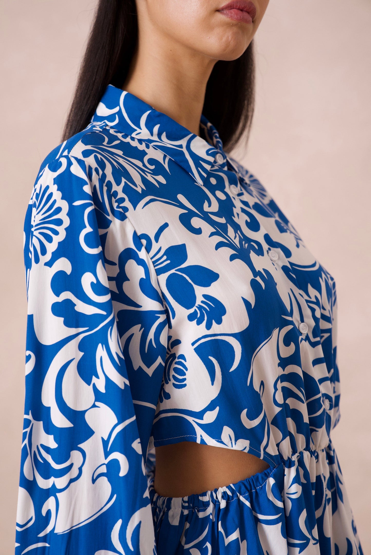 Printed short dress ATTENTIF