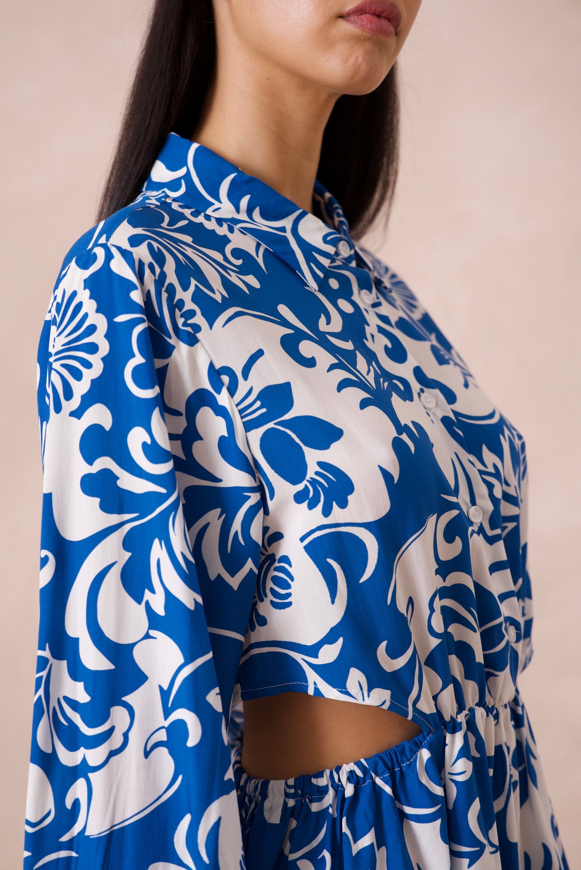 Printed short dress ATTENTIF