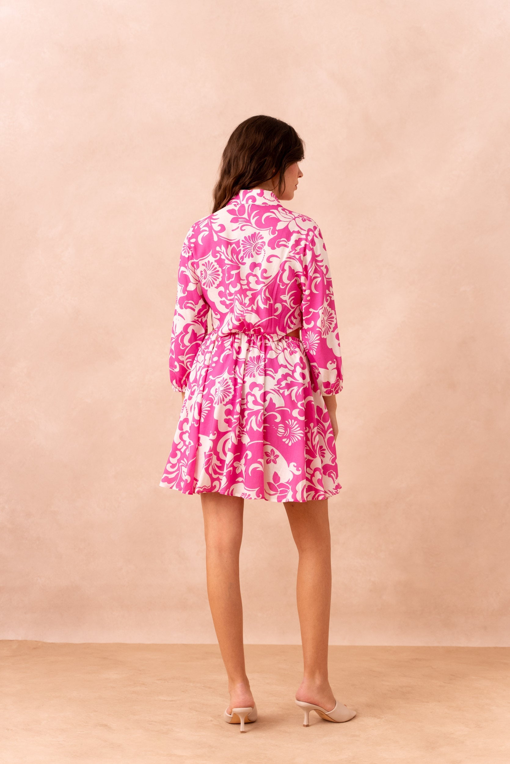 Printed short dress ATTENTIF