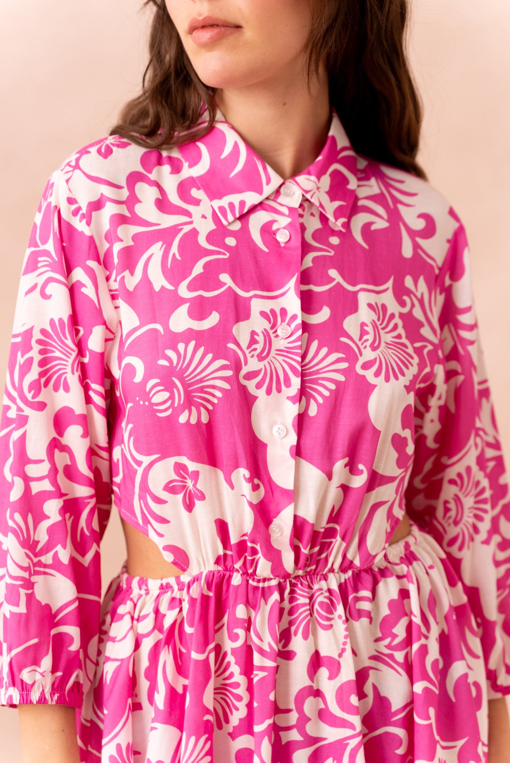 Printed short dress ATTENTIF