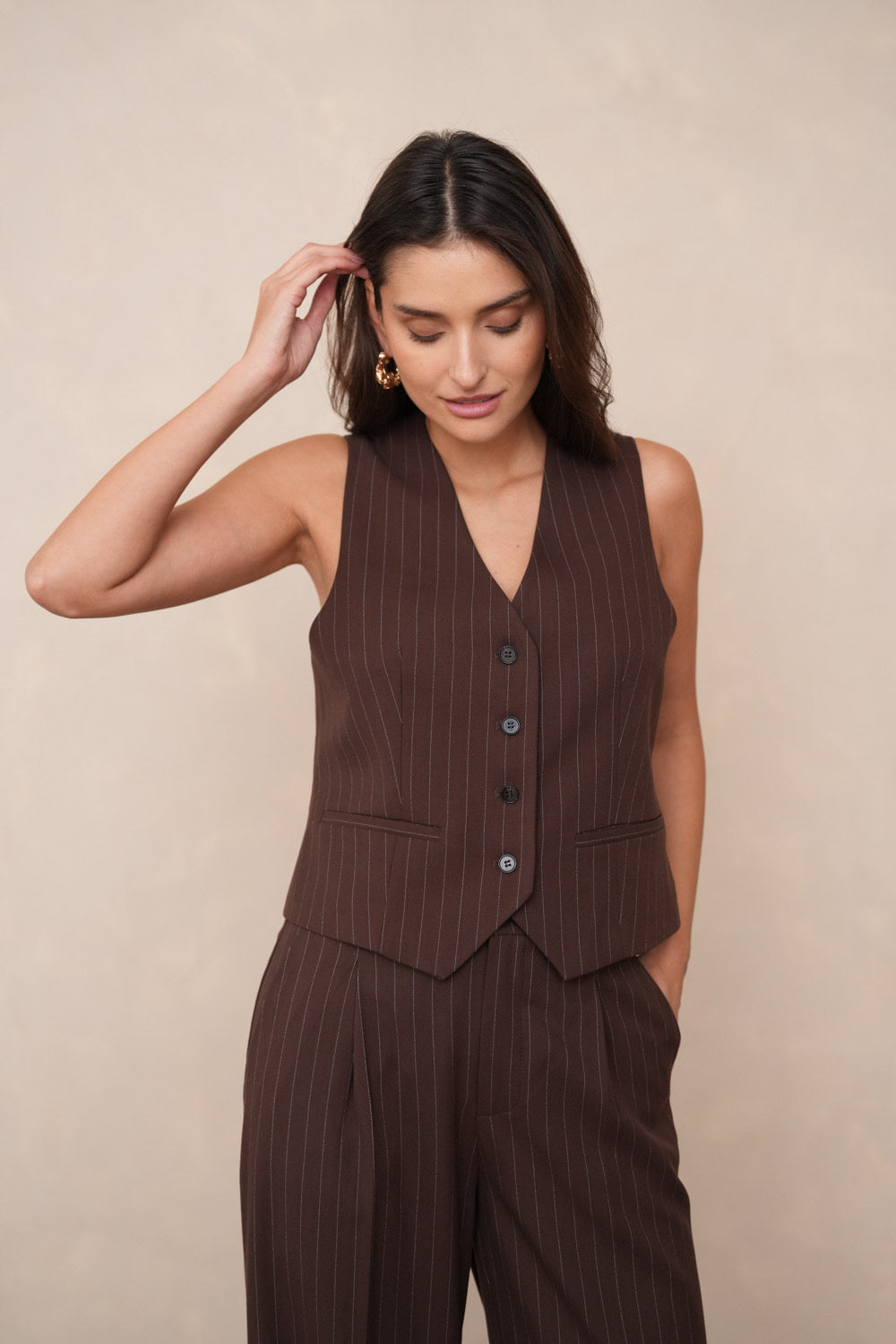 Striped waistcoat ATTENTIF