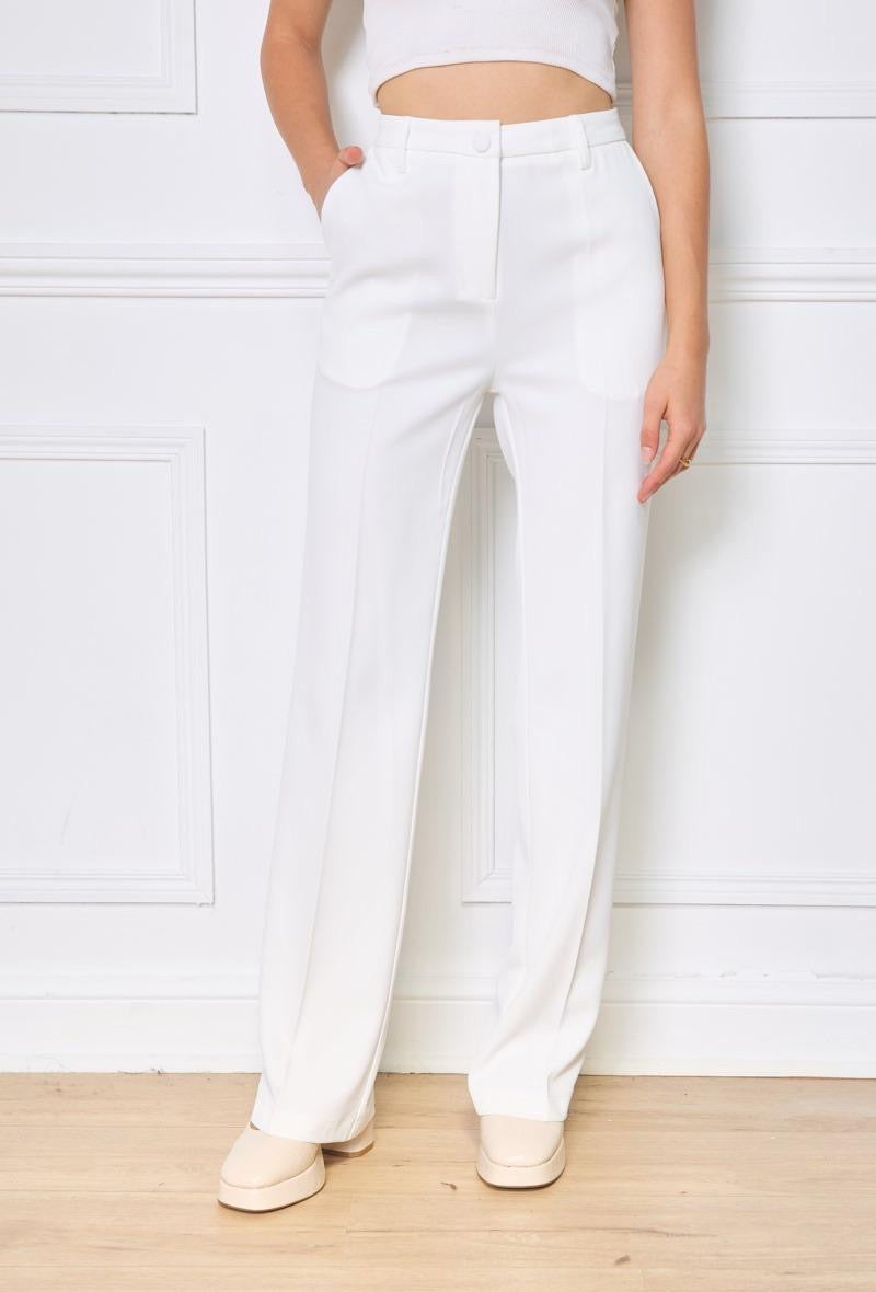 White trousers set blazer dentelle Nana love