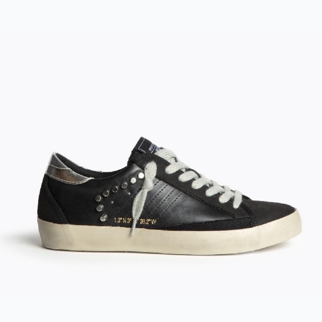 Corina Shoes Black Leather Sneakers