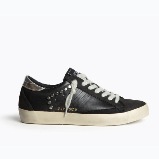 Corina Shoes Black Leather Sneakers