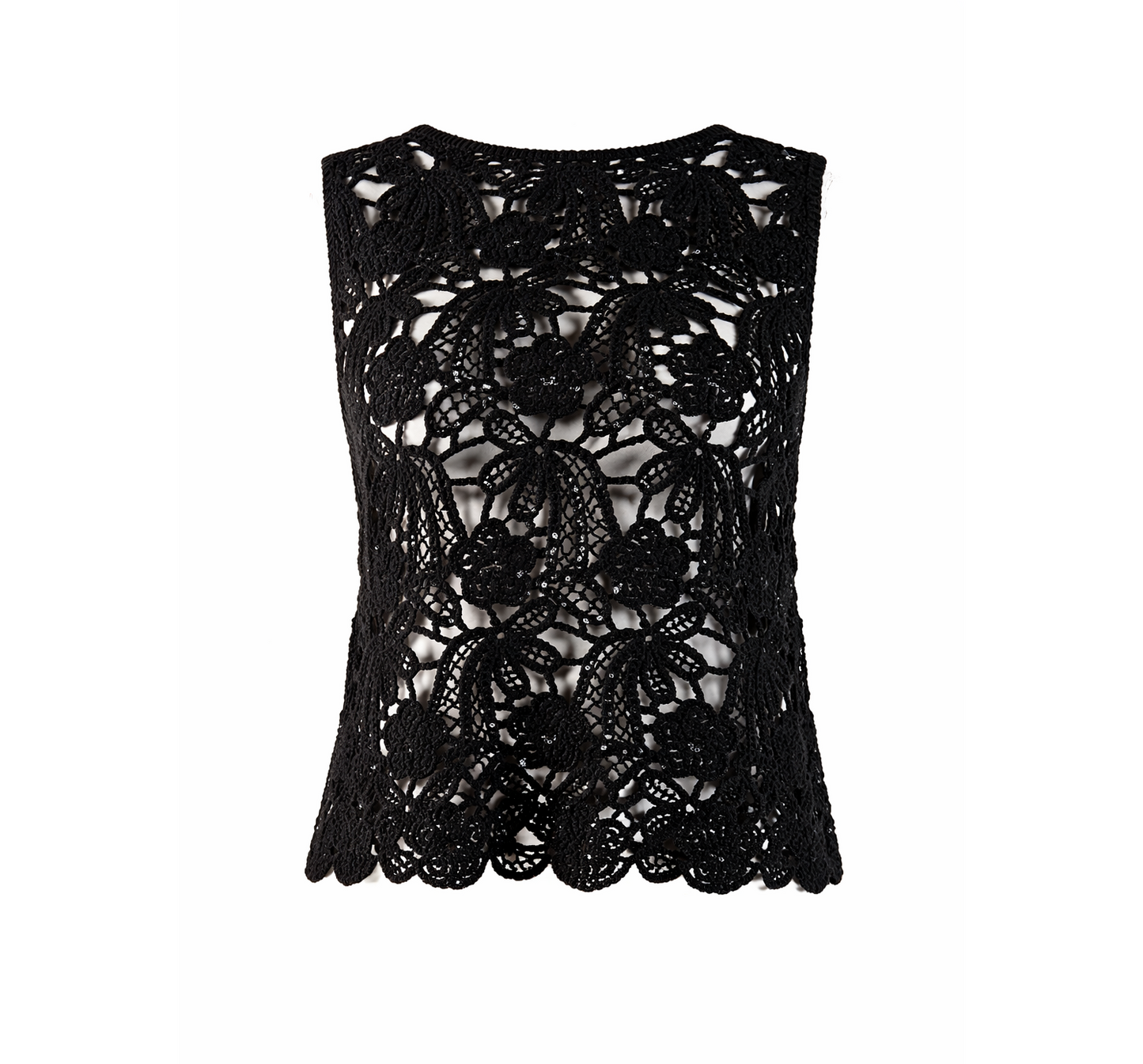 Sequined Crochet top LARA