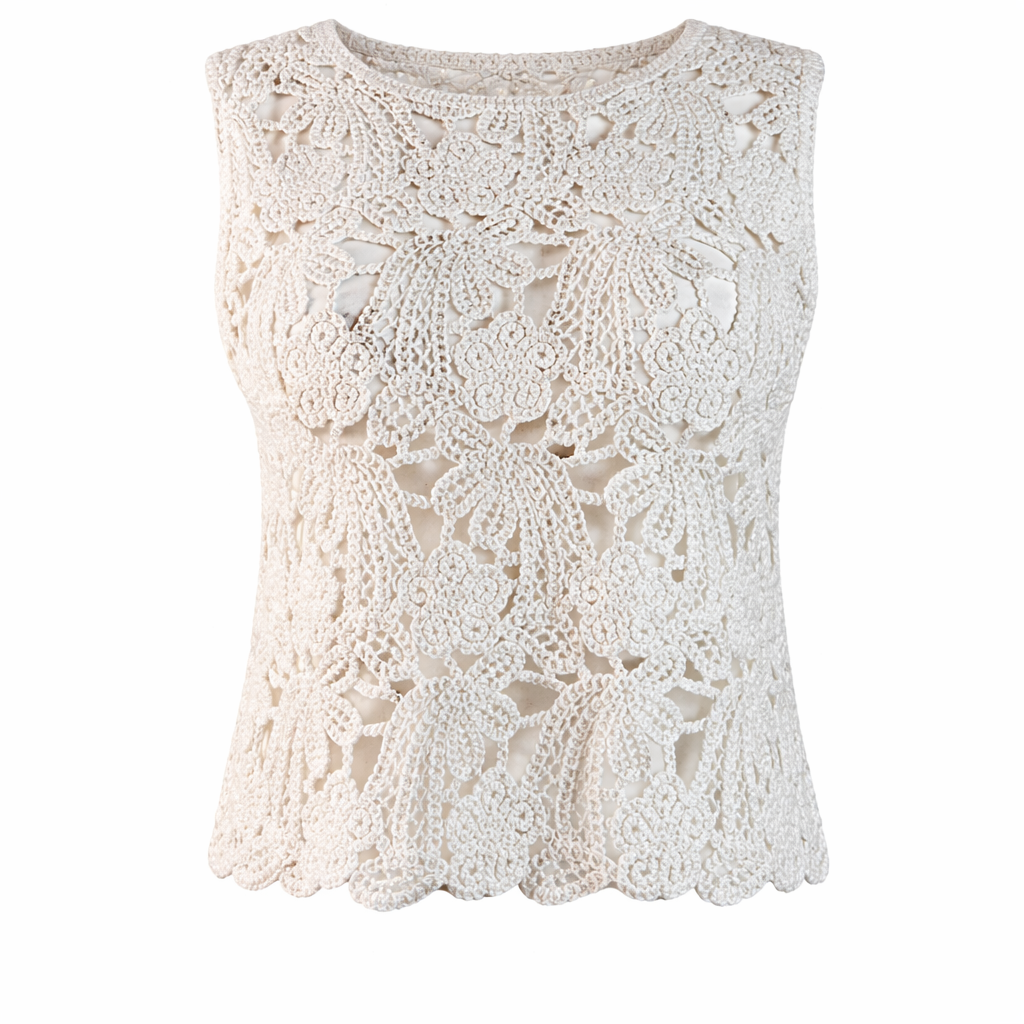 Sequined Crochet top LARA