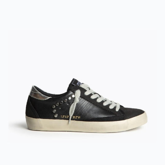 Corina Shoes Black Leather Sneakers