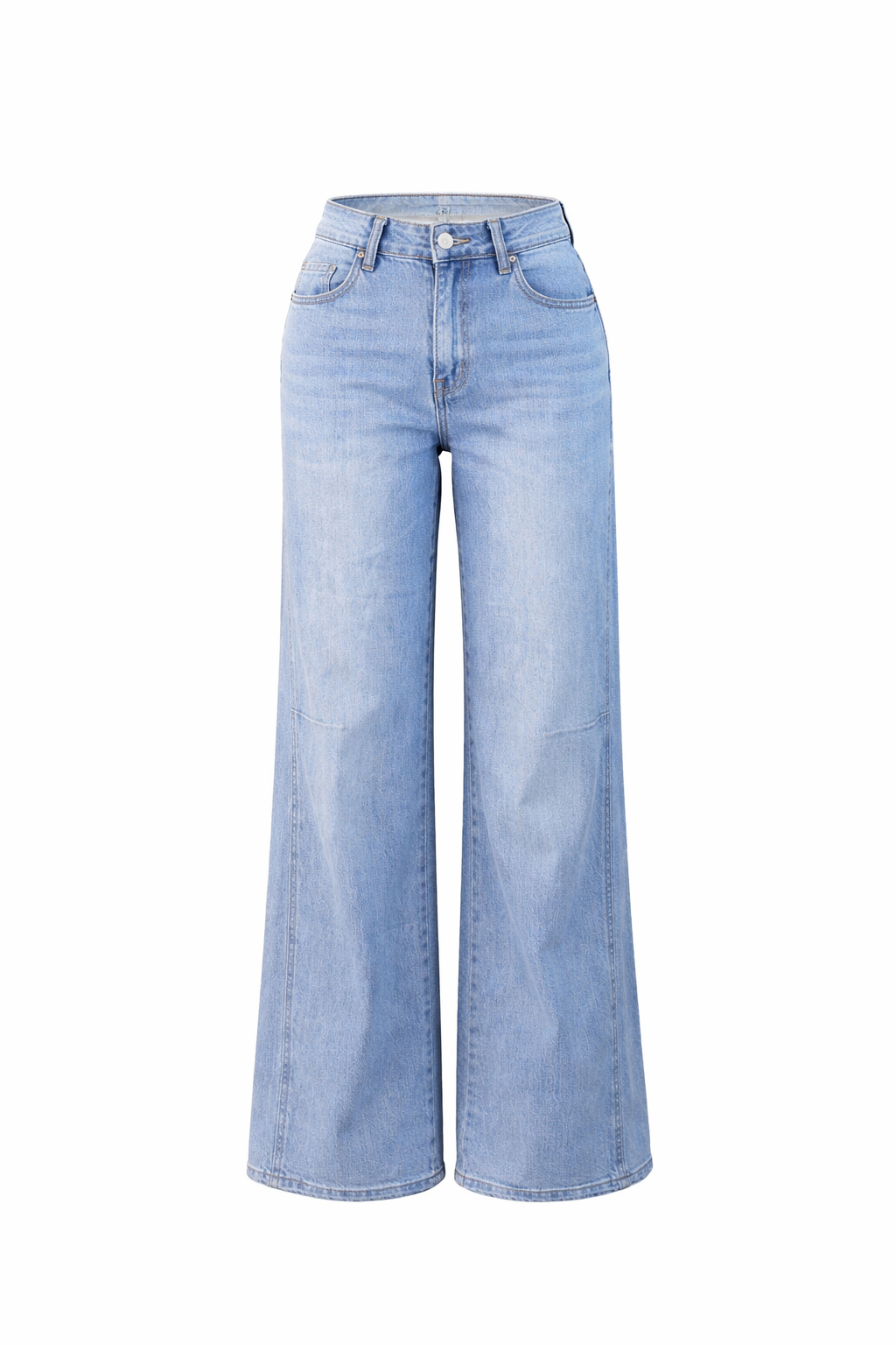 Wide legs light blue jeans GIOMAR
