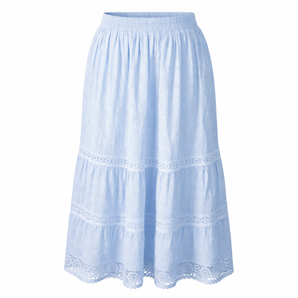 Embroidered cotton skirt Sofia Moda