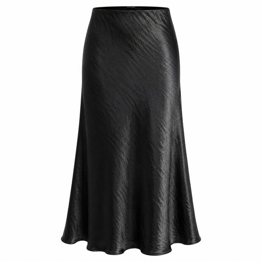 Maxi skirt with elastic waistband 