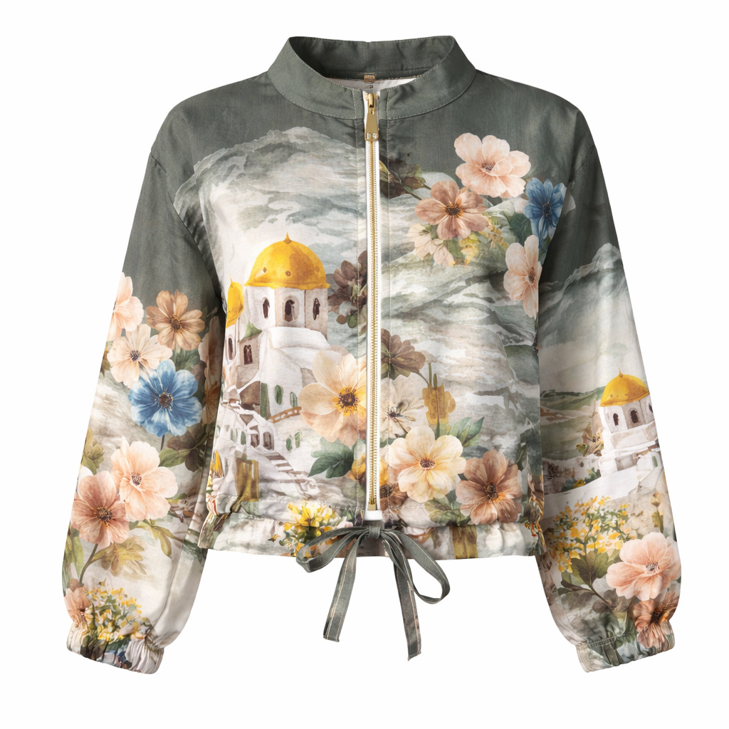 Printed light jacket LAMIAR