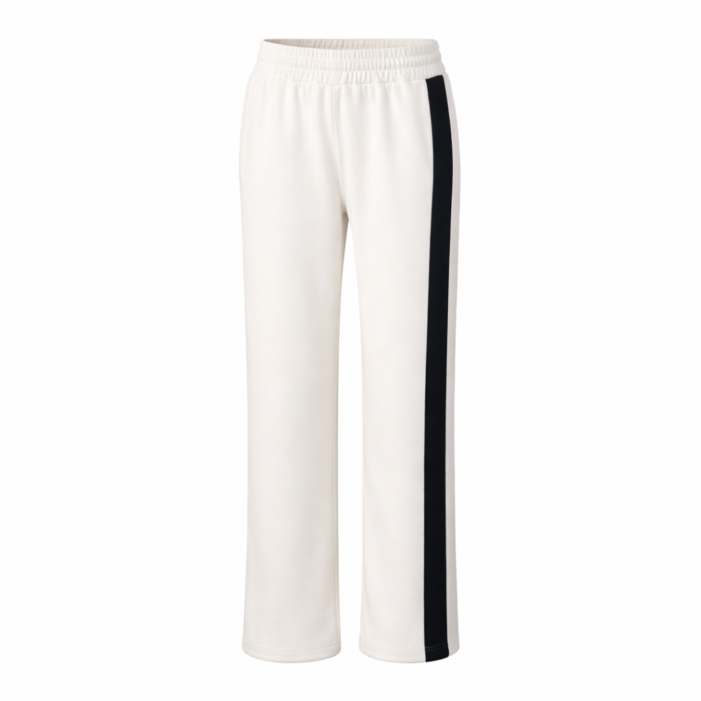 White jogging trousers CHERRY BLUE