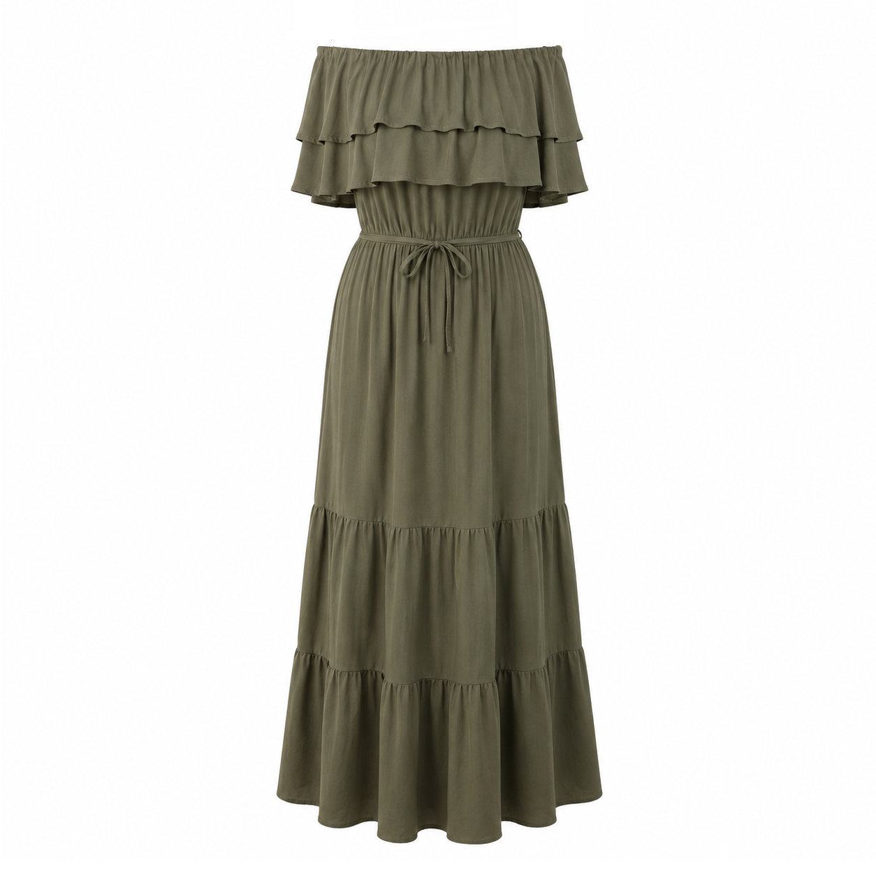 Off shoulders maxi dress 