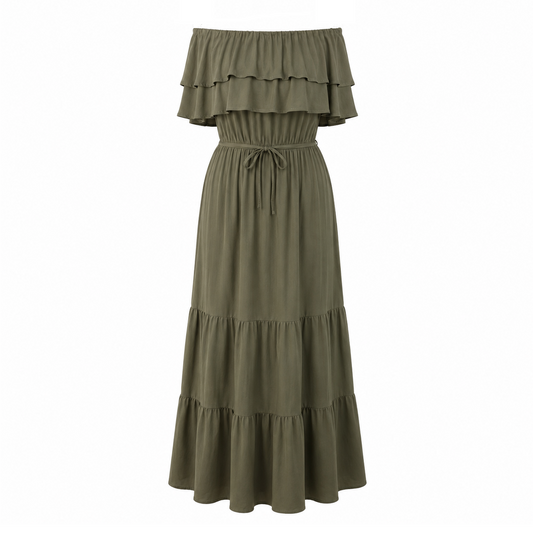 Off shoulders maxi dress 