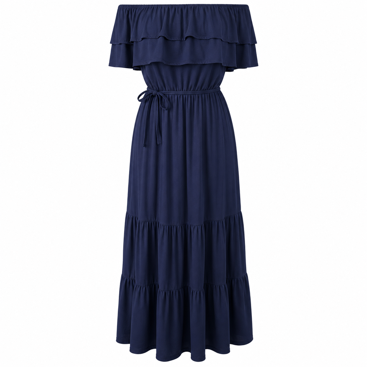 Off shoulders maxi dress Blue 