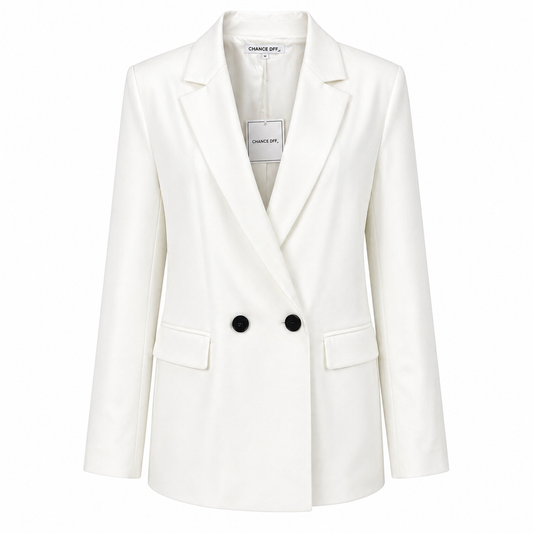 White oversized blazer 