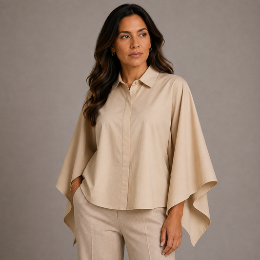Oversized camel shirt 