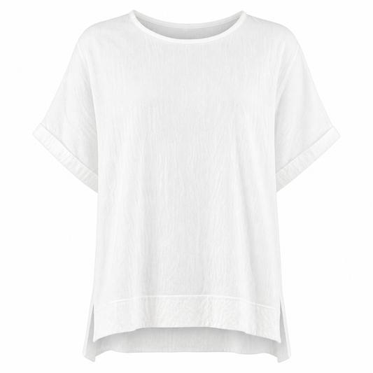 Oversized white top 