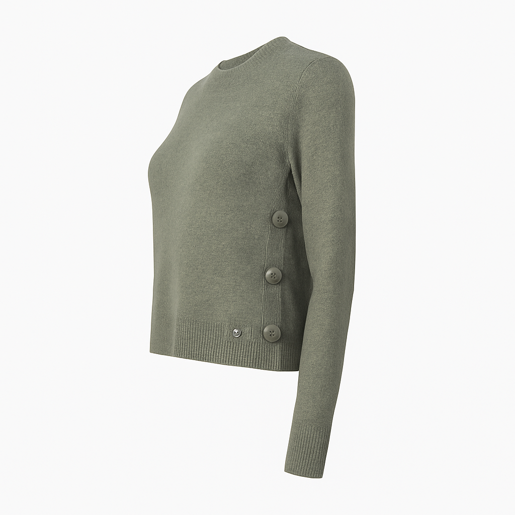 Plain knit with buttons on the side Giomar