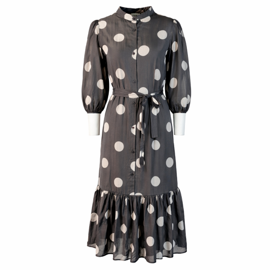 Viscose dotted shirt dress LOUIZA FASHION
