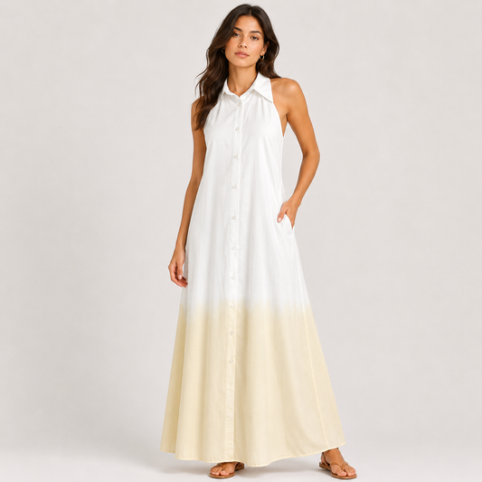 Poplin dress White 