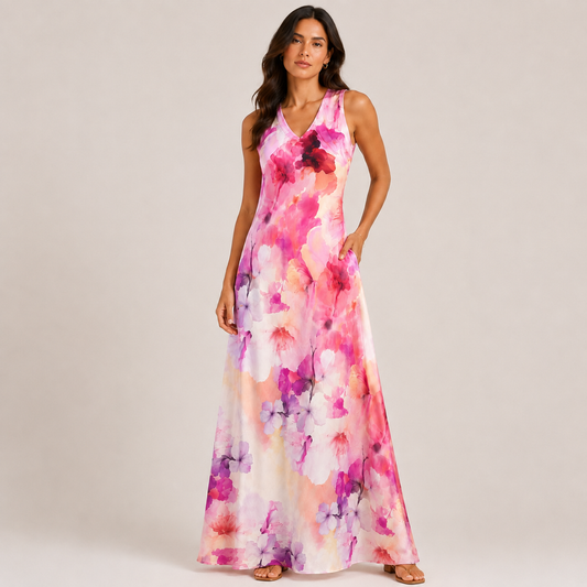 Printed floral dress 