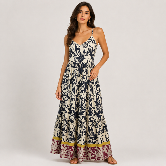Printed maxi dress 