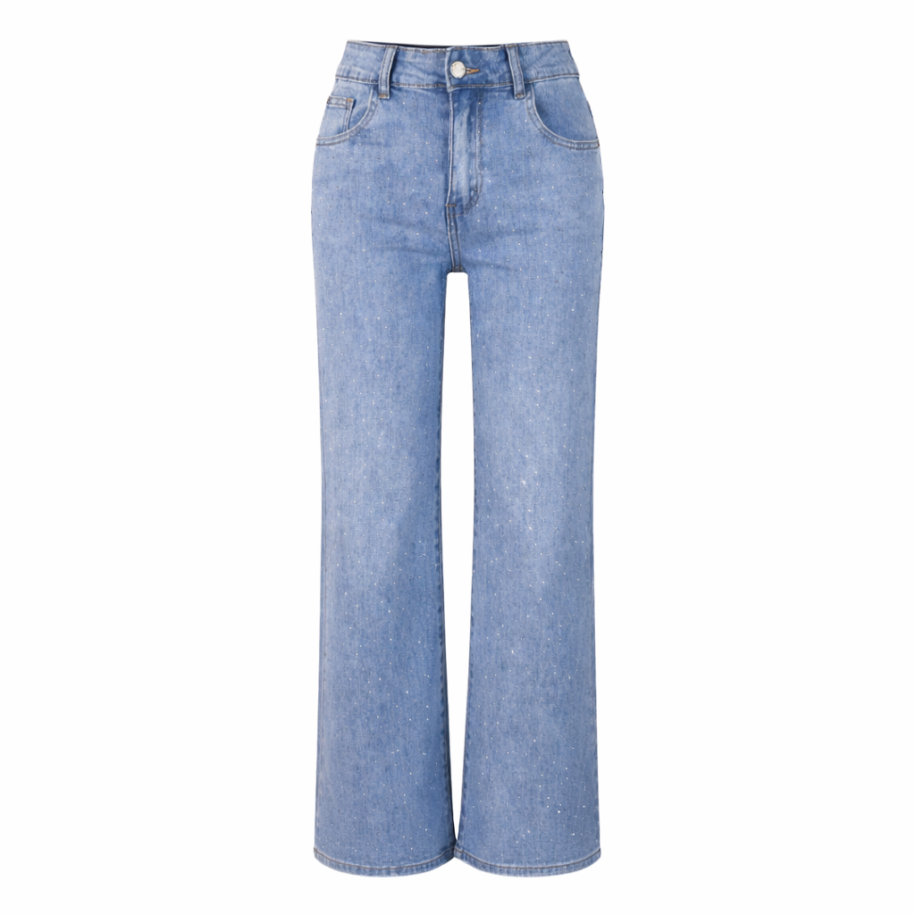 Blue jeans with rhinestones Sofia Moda