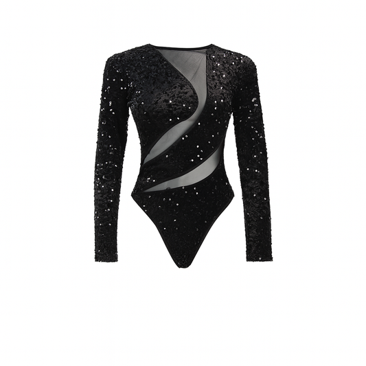 Sequined bodysuit